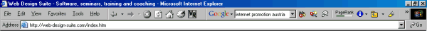 Google Toolbar Tip
Zu viele Toolbars verringern den für die Webseite verfügbaren Platz am Bildschirm. Doch die Google toolbar stellte sich als unverzichtbares Hilfsmittel heraus.