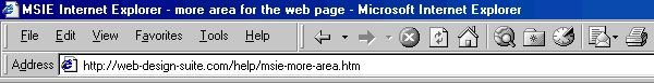 MSIE Internet Explorer - more space for web pages
Instructions to increase the website display space in Internet Explorer and cut down vertical scrolling.